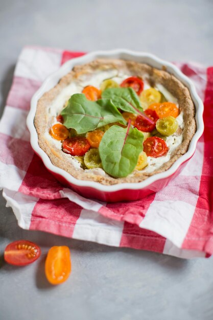 Crostata di verdure al forno in teglia