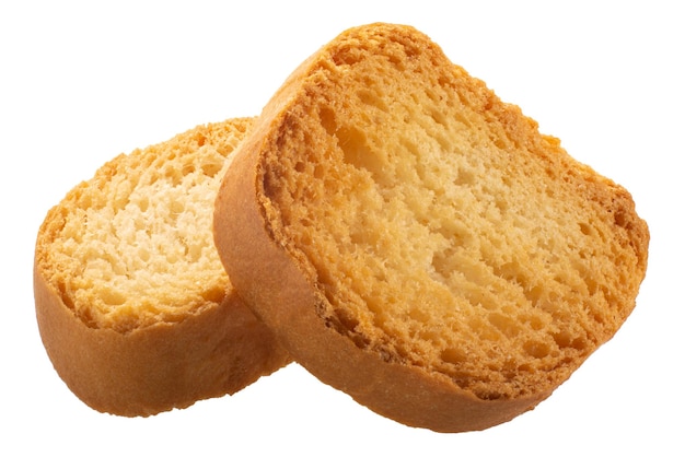 Crostini percorsi di pane ripassati