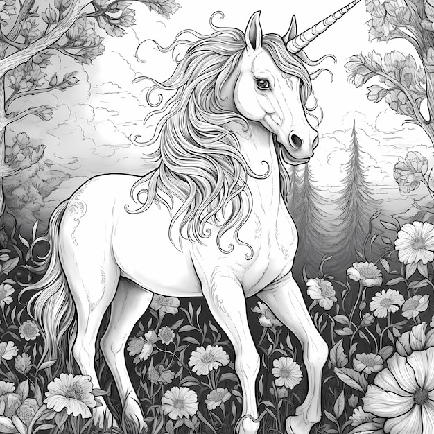 Cryptid Unicorn Chronicles Libro da colorare di creature enigmatiche