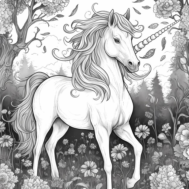 Cryptid Unicorn Chronicles Libro da colorare di creature enigmatiche