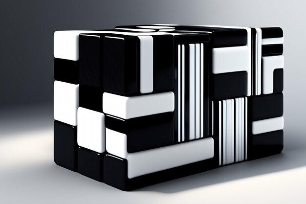 Cubi in bianco e nero