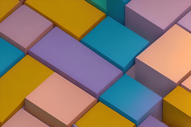 Cubo architettonico su sfondo lucido per WallpaperxA