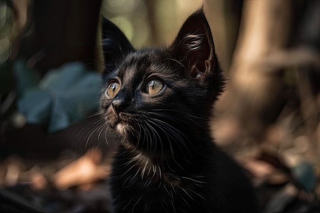 Cucciolo che guarda in alto