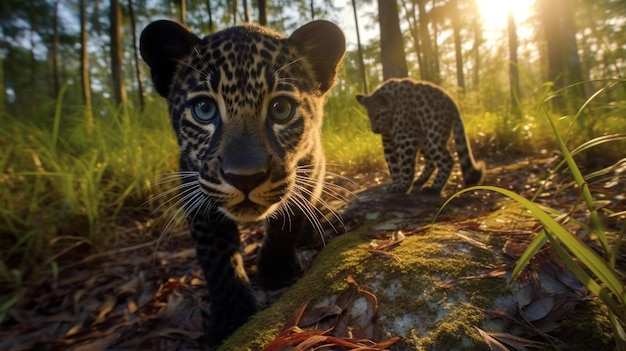 Cucciolo di leopardo lanchino