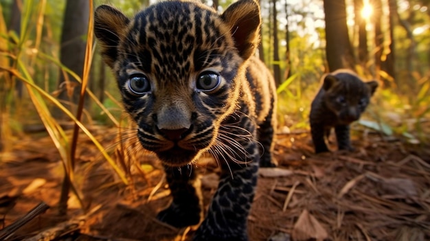 Cucciolo di leopardo lanchino