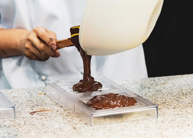 Cucina al cioccolato per fare la cioccolata