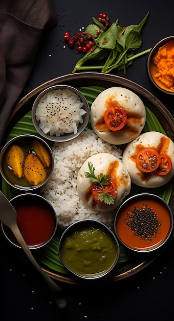 Cucina e cultura indiana attraverso straordinarie manifesti e progettazione di menu colorati