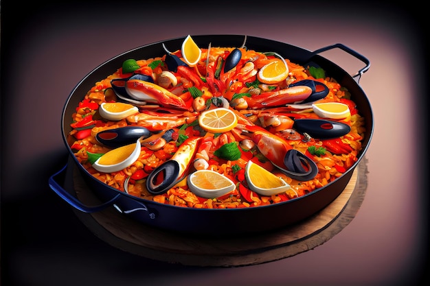 Cucina europea Cibo paella