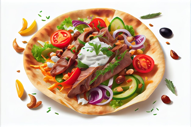 Cucina europea Gyros cibo