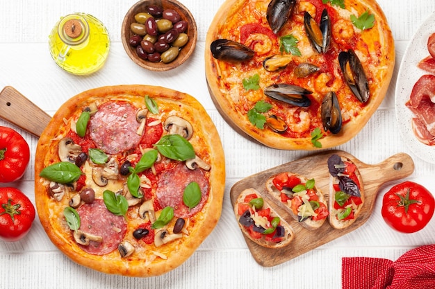 Cucina italiana Pizza e toast