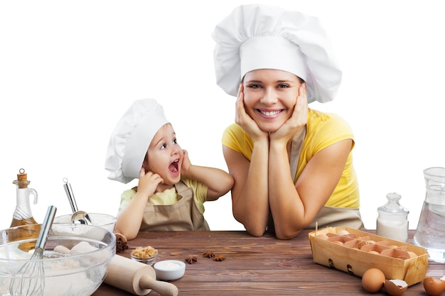 Cucina madre e figlia