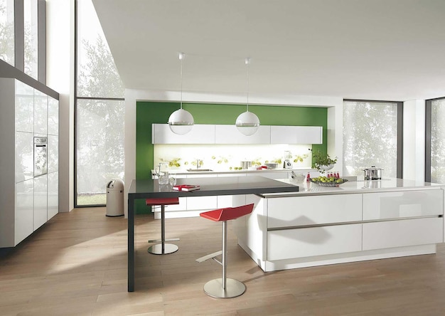 Cucina moderna Interior 3D Mockup