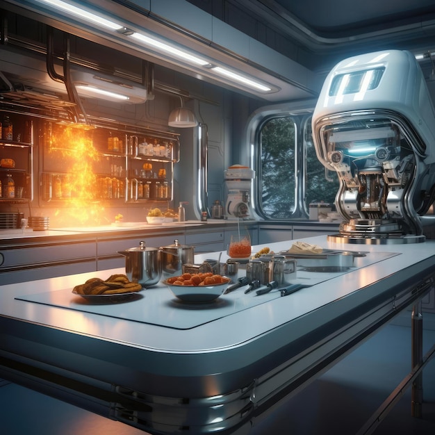 Cucina Scifi del futuro