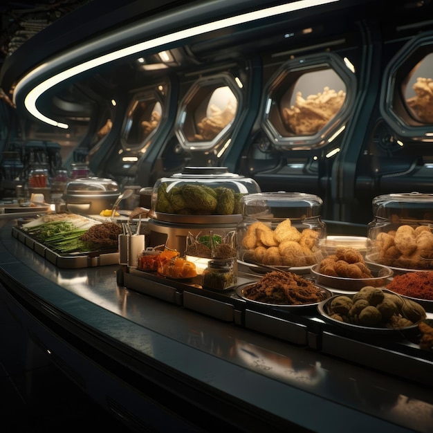 Cucina Scifi del futuro