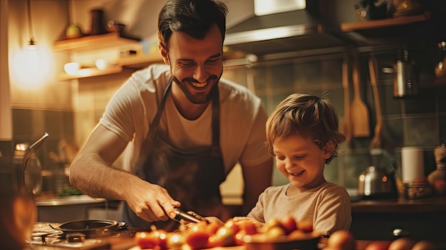 Cucinare insieme in cucina