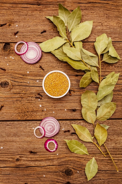 Cucinare sfondo di cibo