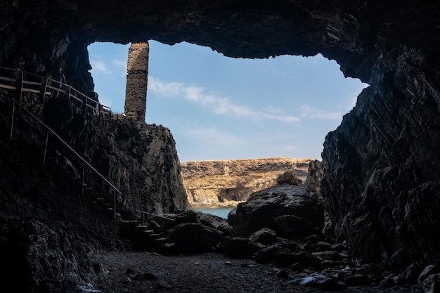 Cuevas de Ajuy Pajara costa occidentale dell'isola di Fuerteventura Isole Canarie