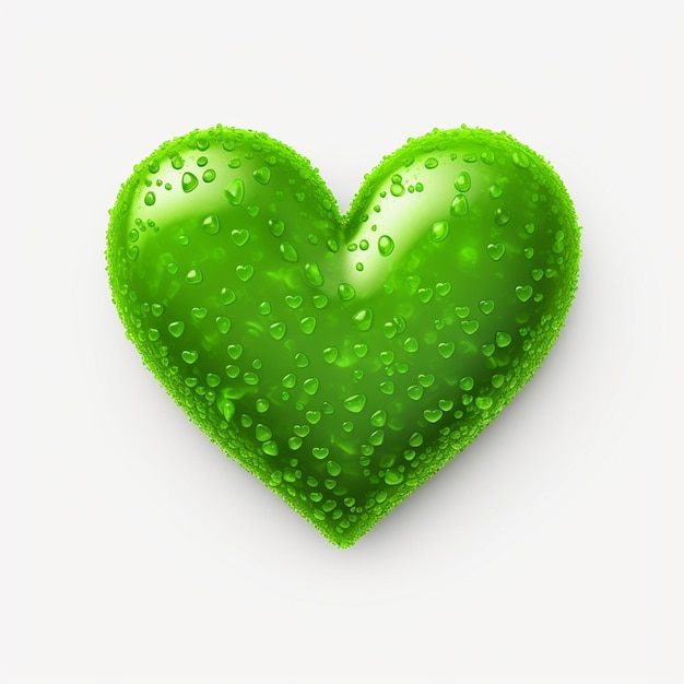 Cuore 3d in verde