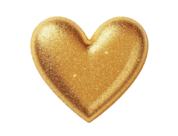 Cuore d'oro luccicante