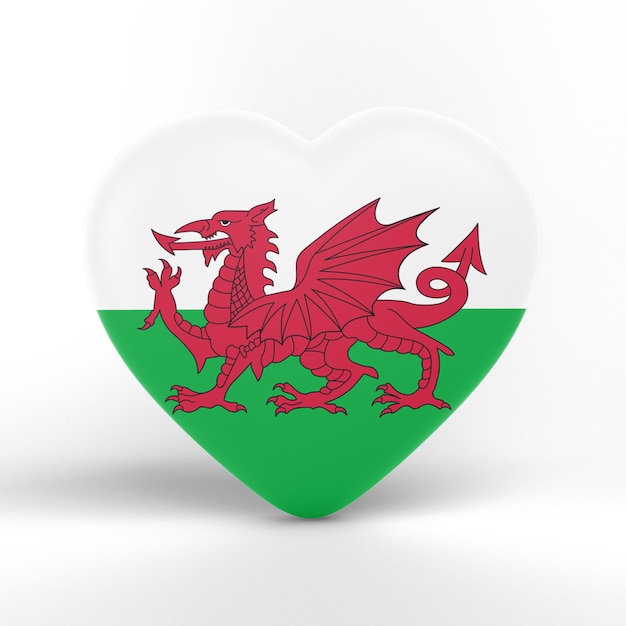 Cuore della bandiera del Galles