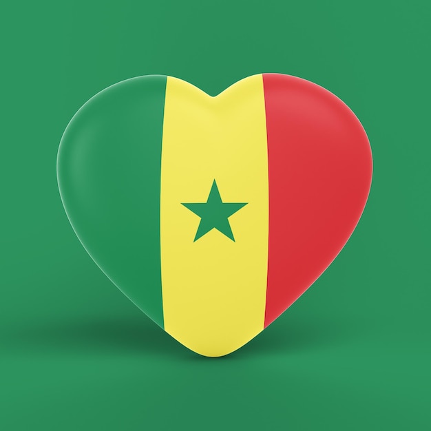 Cuore della bandiera del Senegal