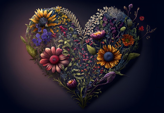 Cuore di fiori