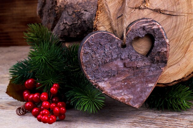 Cuore di legno vintage