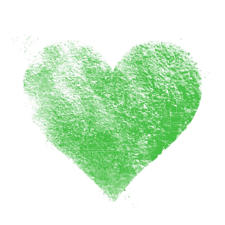 Foto cuore graffiato