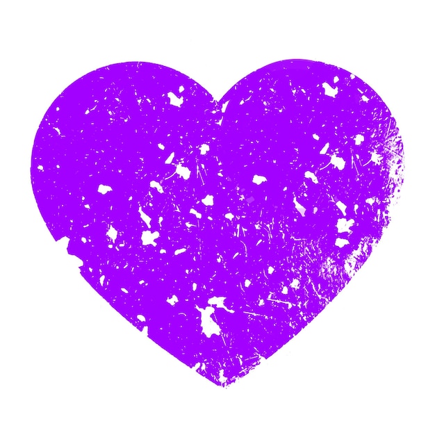 Cuore sgangherato viola