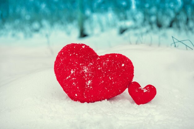 Cuore sulla neve