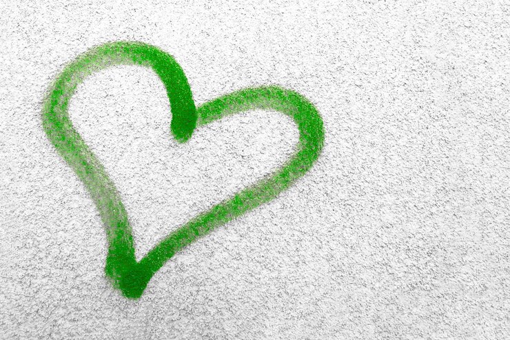 Foto cuore verde