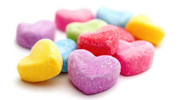 Cuori di caramelle di San Valentino AI generativa