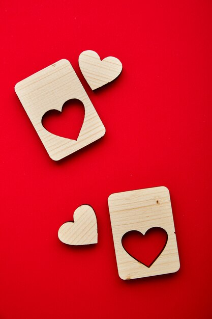 Cuori di legno di San Valentino Jigsaw