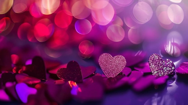 Cuori e Bokeh luccicanti per il Valentino romantico