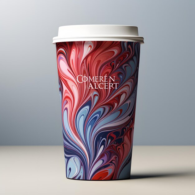 cup mockup iperrealistico 32k uhd studio light fresh