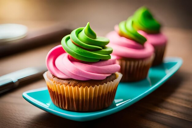 cupcake colorati con deliziosi