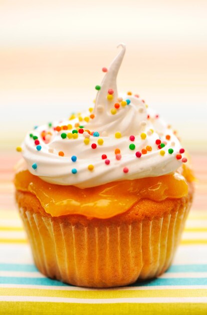 Cupcake con panna montata