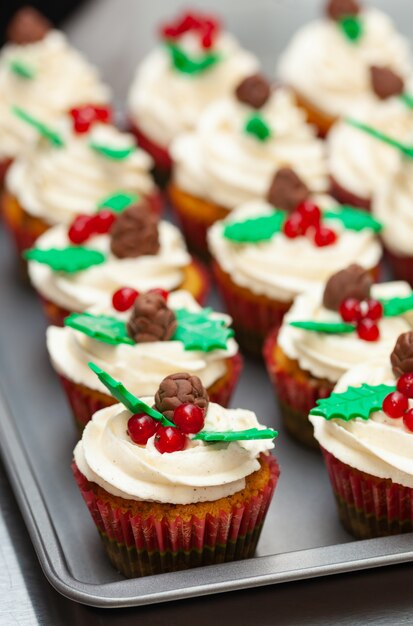 Cupcake di pan di zenzero per natale