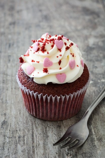 Cupcake di velluto rosso per San Valentino