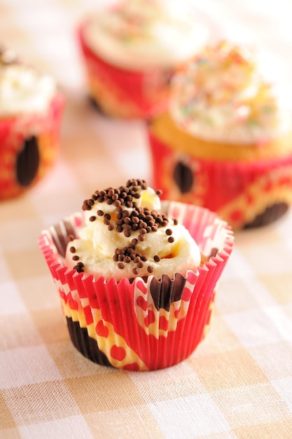 Cupcakes con panna montata