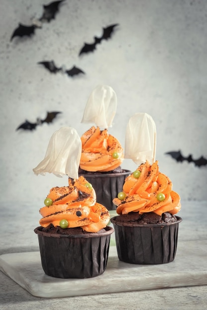 Cupcakes di Halloween fantasma