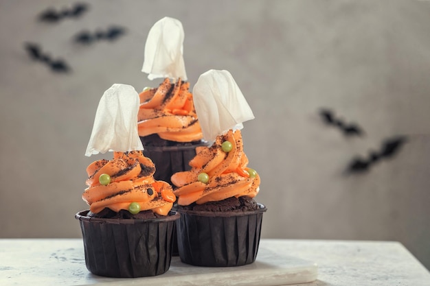 Cupcakes di Halloween fantasma