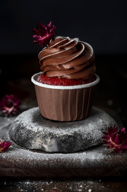Cupcakes Red velvet con crema al cioccolato
