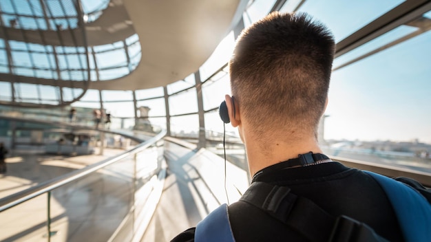 Cupola del Reichstag nel centro di Berlino Germania