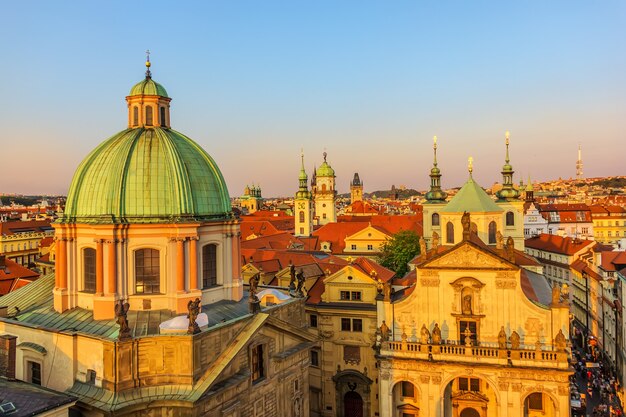 Cupole della chiesa di San Salvatore e della chiesa di San Francesco d'Assisi, Praga.