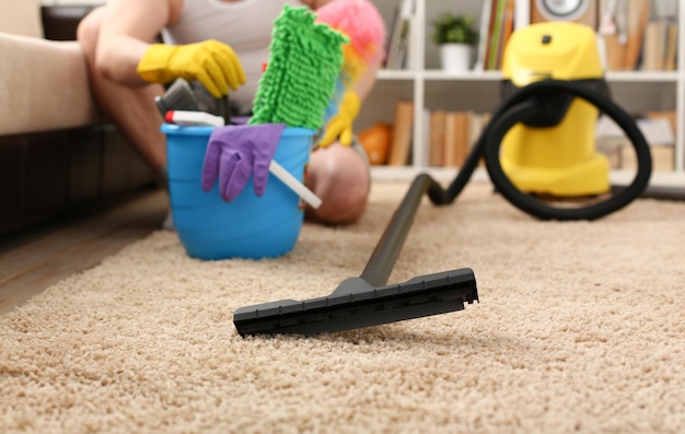 Cura a casa per l'aspirapolvere per tappeti