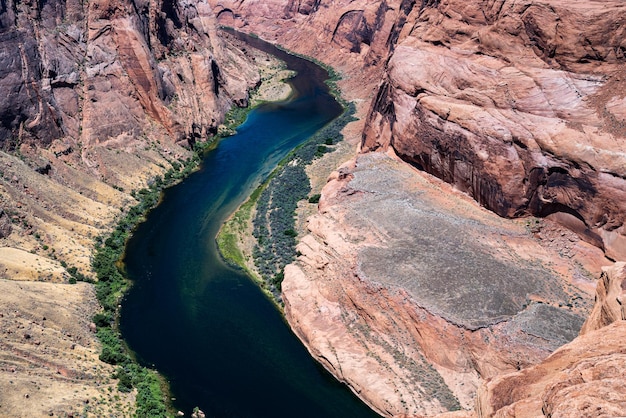 Curva a ferro di cavallo nel grand canyon arizona Glen Canyon travel lifestyle concetto di successo