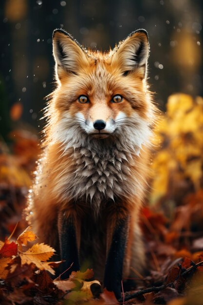 Cute bella Fox Wildlife Photography AI generativa