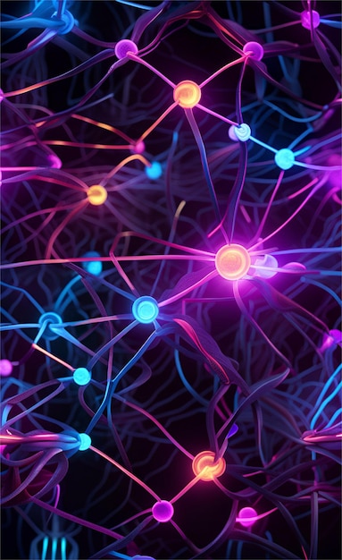 Cyber Monday Neurons Wire Background