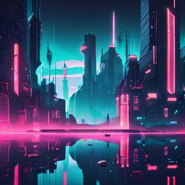 Cyber punk futuristico